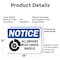 Signmission All Drivers Must Chock Wheels OSHA Notice Sign, Plastic, 18in W x 12in L, 2PK OS-2PACK-NS-P-1218-L-15218 - alternate 6